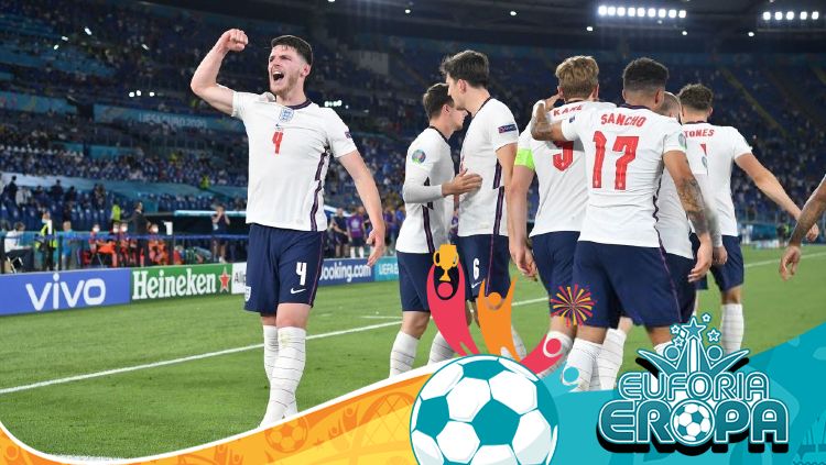 Berisikan banyak pemain muda bertalenta Inggris di Euro 2020 disebut lebih kuat dibanding di Piala Dunia 2018 lalu. Copyright: © ETTORE FERRARI/POOL/AFP via Getty Images