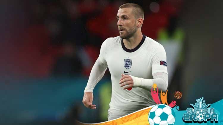 Luke Shaw buka suara setelah melampaui catatan ZInedine Zidane. Copyright: © Eddie Keogh - The FA/The FA via Getty Images