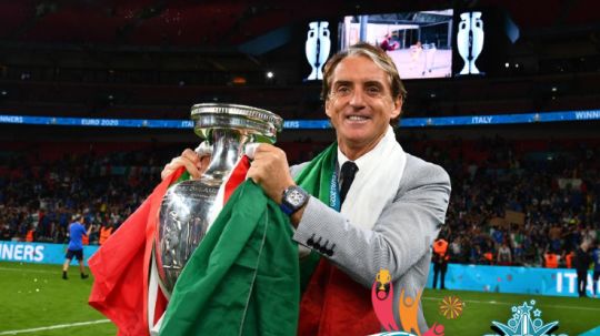 Puji Jerman, Roberto Mancini Masih Musuhi Inggris? Copyright: &copy; Claudio Villa/Getty Images