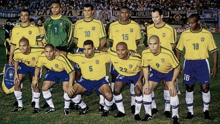 Skuat Brasil di final Copa America 1999. Copyright: © Conmebol