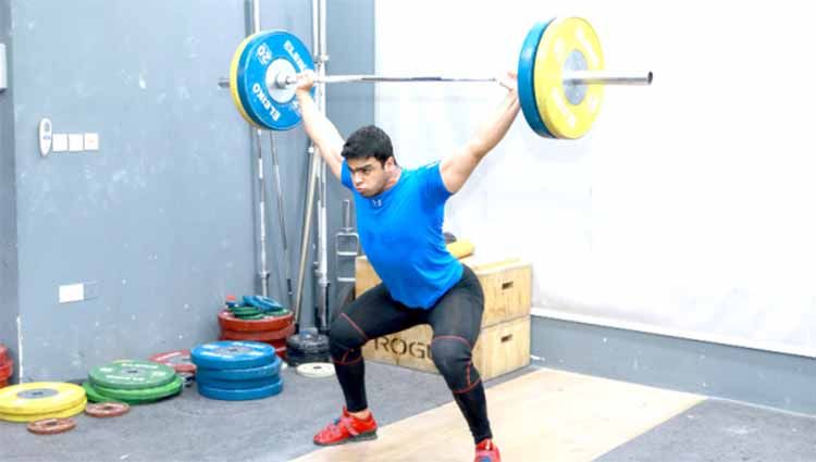 Mohammad Hamada, Lifter asal Palestina di Olimpiade Tokyo 2020. Copyright: © gdnonline/REUTERS