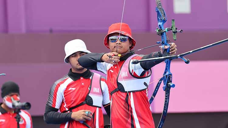 Tim panahan Indonesia di Olimpiade Tokyo 2020. Copyright: © NOC Indonesia