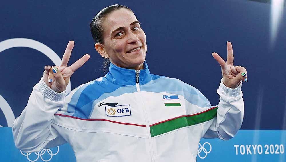 Oksana Chusovitina, atlet senam asal Uzbekistan. Copyright: © LOIC VENANCE/AFP via Getty Images