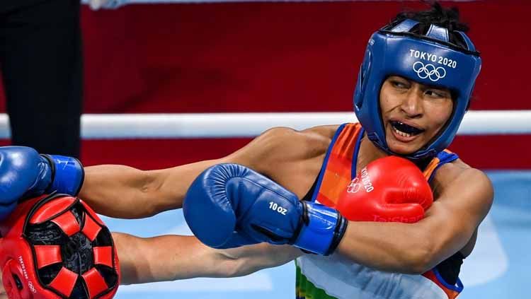 Petinju India, Lovlina Borgohain. Copyright: © Ramsey Cardy/Sportsfile via Getty Images