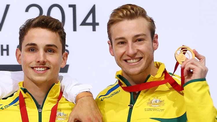 Matthew Mitcham (kanan), Atlet Gay Pertama yang Sabet Medali Emas di Olimpiade Copyright: © Quinn Rooney/Getty Images