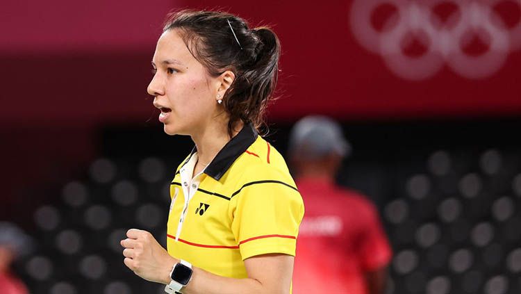 Pebulutangkis Belgia keturunan Indonesia, Lianne Tan. Copyright: © Lintao Zhang/Getty Images.