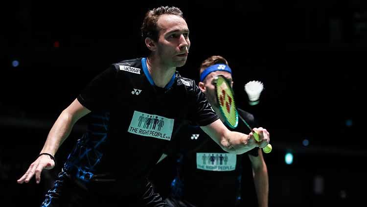 Legenda bulutangkis Denmark, Mathias Boe naik pitam usai dirinya dihujat oleh oknum fans Indonesia di akun Instagram pribadinya. Copyright: © Shi Tang/Getty Images