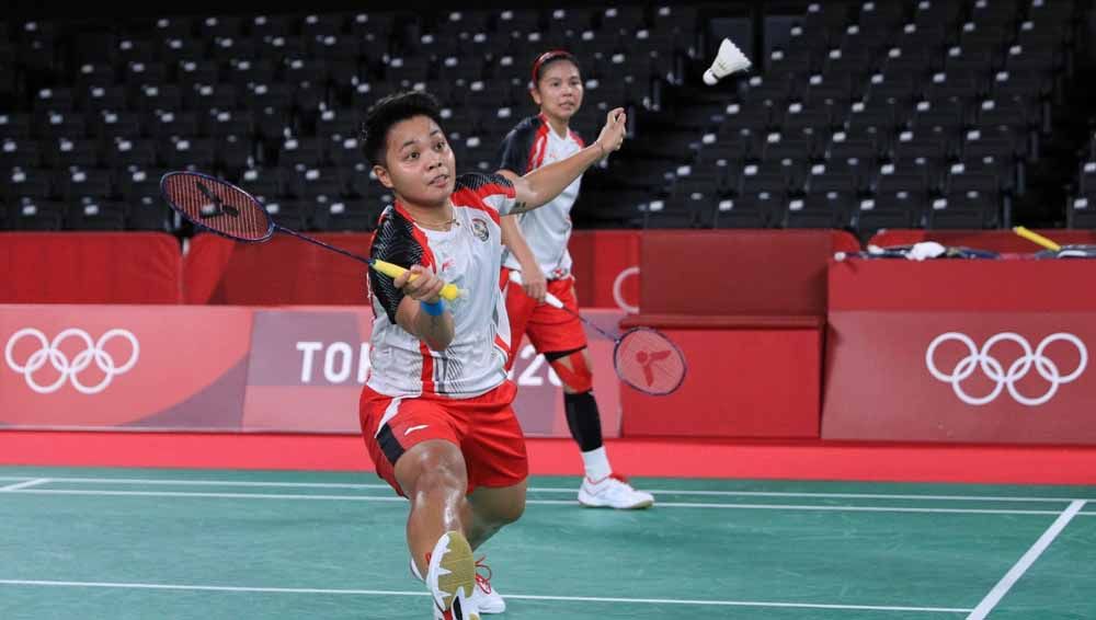 Momen Greysia Polii/Apriyani Rahayu catat sejarah jadi ganda putri Indonesia pertama yg ke semifinal Olimpiade. Copyright: © NOC Indonesia