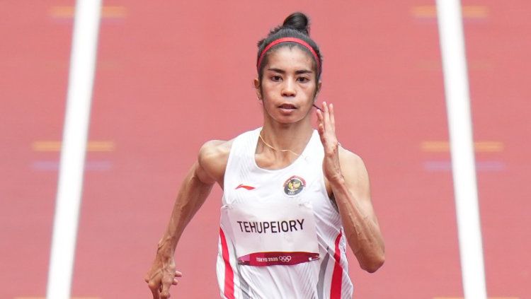 Sprinter Alvin Tehupeiory harus menyudahi langkahnya di Olimpiade Tokyo 2020. Copyright: © NOC Indonesia