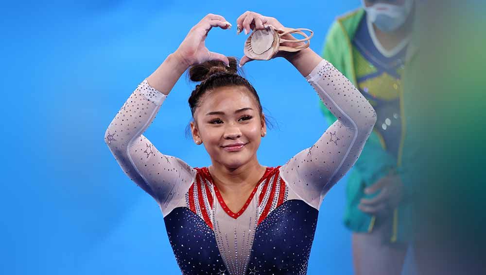 Sunisa Lee, atlet gimnastik AS. Copyright: © REUTERS/Lindsey Wasson