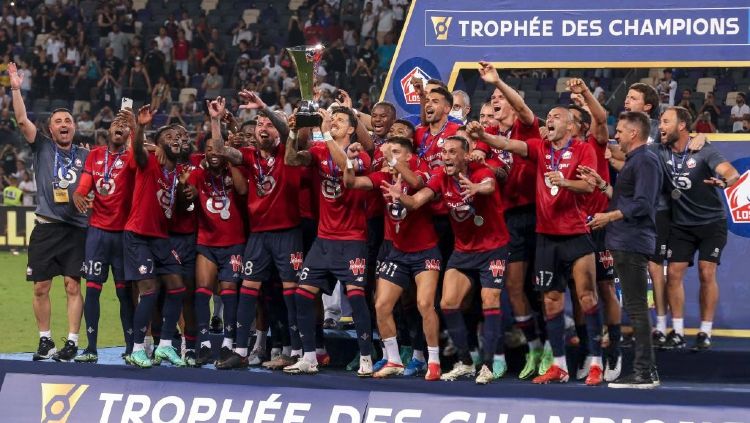 Lille Juara Piala Super Prancis 2021 Copyright: © EMMANUEL DUNAND/AFP via Getty Images