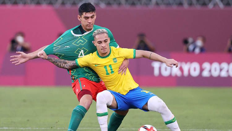 Situasi laga Meksiko vs Brasil di semifinal Olimpiade Tokyo 2020. Copyright: © Atsushi Tomura/Getty Images