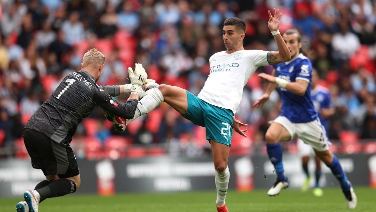 Suasana pertandingan Community Shield Leicester City vs Manchester City Copyright: © Catherine Ivill/Getty Images