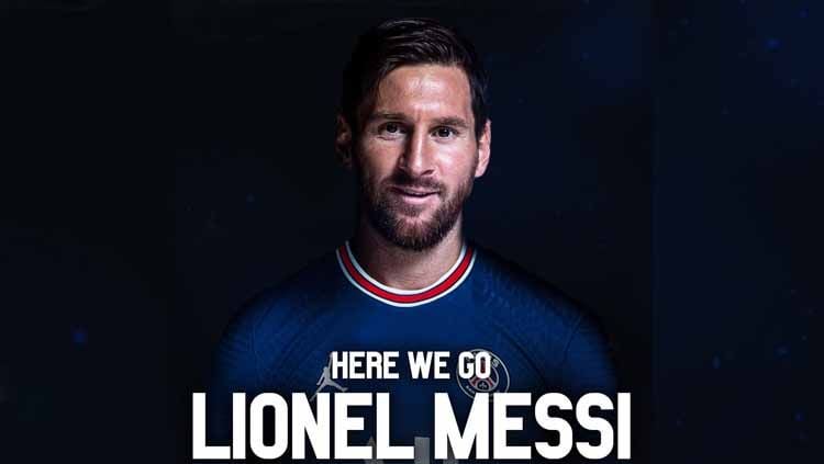 Megabintang asal Argentina, Lionel Messi, akhirnya telah mencapai kesepakatan untuk bergabung dengan klub Ligue 1 Prancis, Paris Saint-Germain (PSG). Copyright: © Twitter Fabrizio Romano
