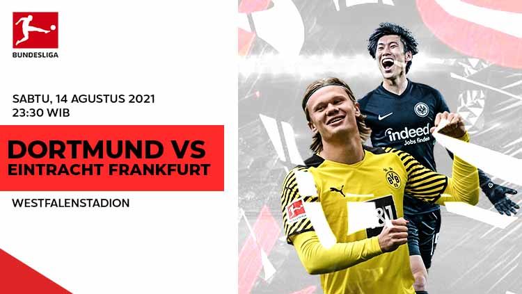 Berikut link live streaming pertandingan pembuka Bundesliga Jerman pekan ke-1 antara Borussia Dortmund vs Eintracht Frankfurt. Copyright: © Grafis:Frmn/Indosport.com