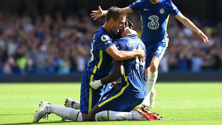 Berikut hasil pertandingan Liga Inggris, Chelsea vs Crystal Palace. Tiga hari usai menangi Piala Super Eropa, The Blues berpesta gol ke gawang The Eagles. Copyright: © Darren Walsh/Chelsea FC via Getty Images