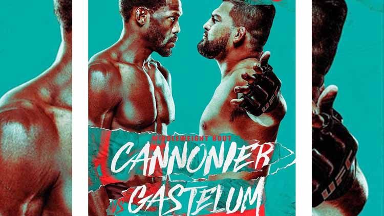 Jared Cannonier vs Kelvin Gastelum di UFC Vegas 34 Copyright: © UFC