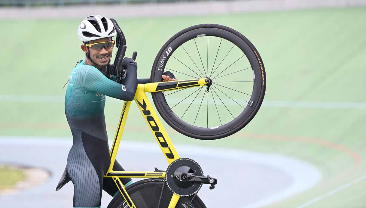Muhammad Fadli Imammuddin, wakil Indonesia yang akan bersaing di lintasan para balap sepeda Paralimpiade Tokyo 2020. Copyright: © NPC Indonesia