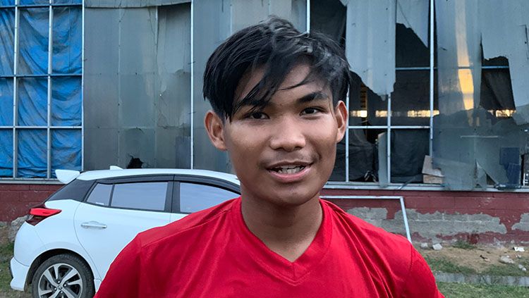 Pemain jebolan Garud Select, Edgard Amping. Copyright: © Adriyan Adirizky/INDOSPORT