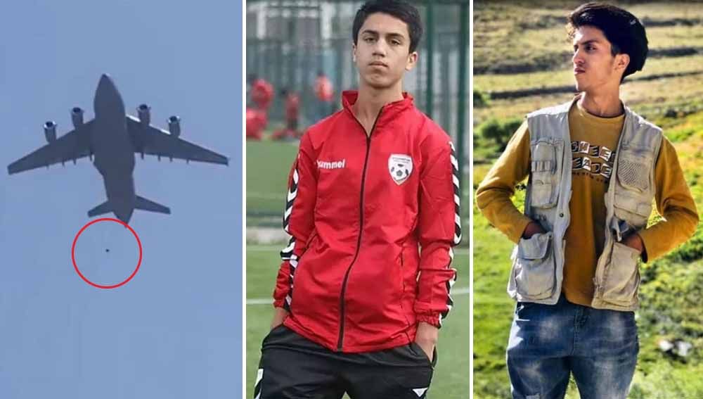 Zaki Anwari, pemain Timnas Afghanistan tewas terjatuh dari roda pesawat AS saat kabur dari Taliban. Copyright: © dailyadvent/haber global/purepeople