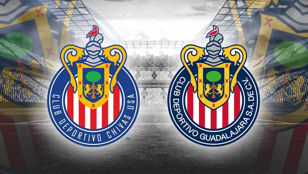 Logo CD Chivas USA dan Logo CD Guadalajara Copyright: © Grafis:Yanto/Indosport.com
