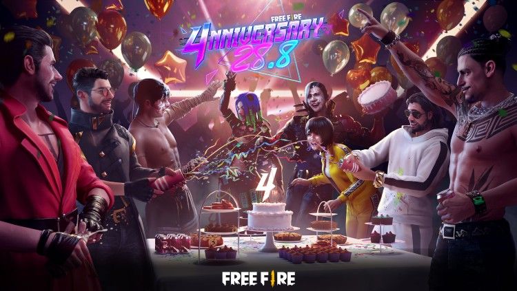 Perayaan ulang tahun ke-4 Garena Free Fire. Copyright: © Garena