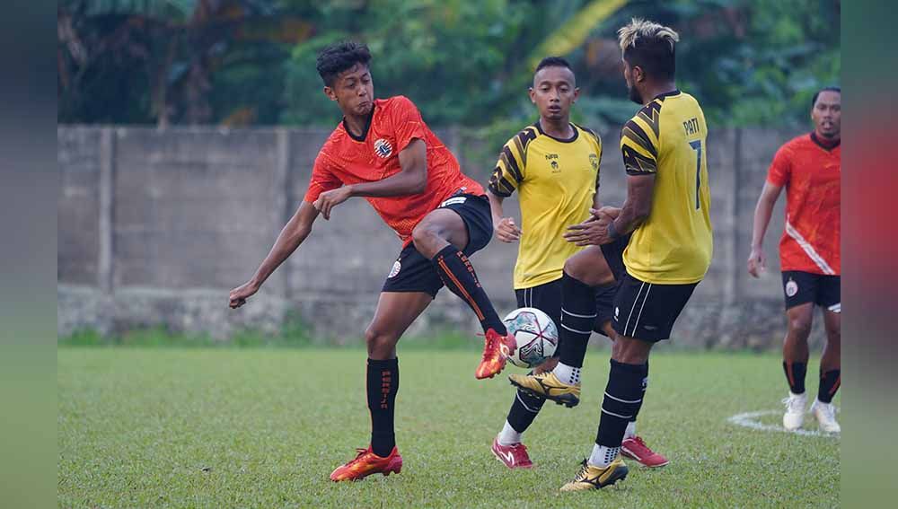 Uji coba Persija vs AHHA PS Pati FC di Lapangan POR Sawangan, Senin (23/08/21). Copyright: © Khairul Imam/Persija