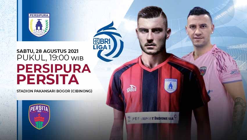 Jadwal Pertandingan dan Prediksi Susunan Pemain antara Persipura Jayapura vs Persita Tangerang (Liga 1 BRI). Copyright: © Grafis:Yanto/Soicaumienbac.cc