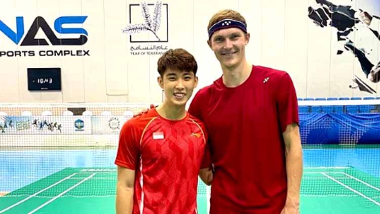 Pebulutangkis Singapura Loh Kean Yew Jadi Sparring Partner Viktor Axelsen di Dubai Copyright: © Instagram@lohkeanyew