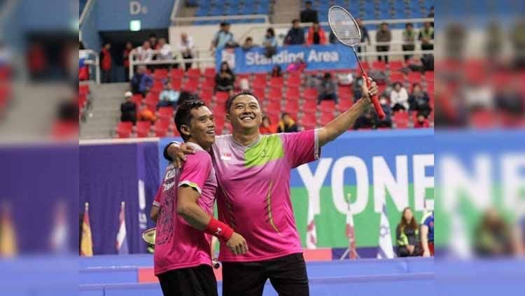 Hary Susanto dan Ukun Rukaendi atlet parabadminton indonesia ikut ajang di Tokyo 2020 Copyright: © bwf.official