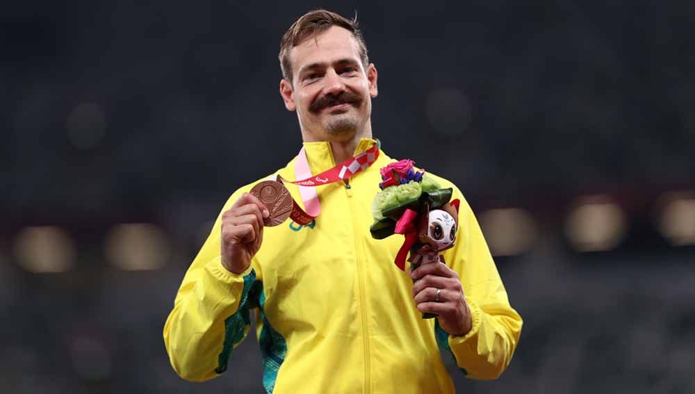 Evan O'Hanlon, sprinter Paralimpiade Tokyo asal Australia. Copyright: © Dean Mouhtaropoulos/Getty Images