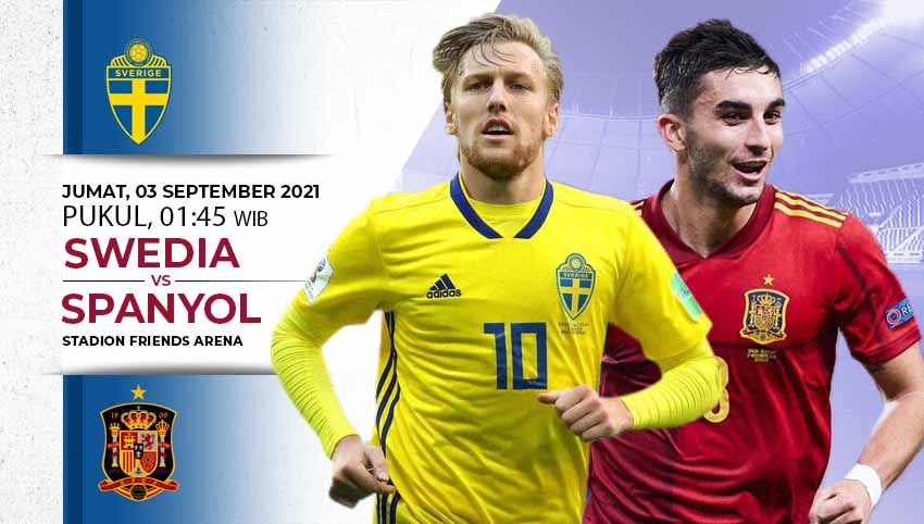 Susunan Pemain Swedia vs Spanyol di Kualifikasi Piala Dunia 2022. Copyright: © INDOSPORT