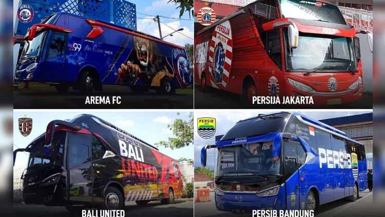 Tampilan baru bus tim Liga 1 Copyright: &copy; pengamatsepakbola