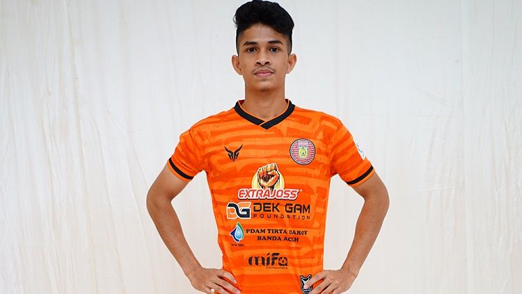 Pemain muda Persiraja Banda Aceh, Subhan Fajri dipanggil Shin Tae-yong untuk memperkuat Timnas U-23. Copyright: © Media Officer Persiraja