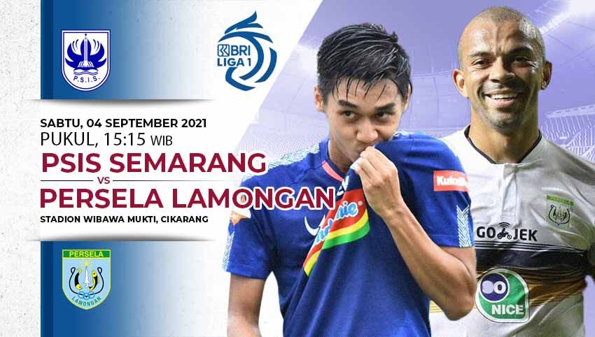 Liga 1 2021/2022 antara PSIS Semarang melawan Persela Lamongan di Stadion Wibawa Mukti, Cikarang, Bekasi, Sabtu (04/09/21). Copyright: © INDOSPORT