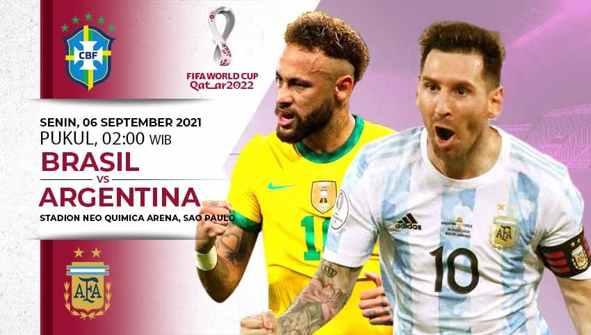 Prediksi Kualifikasi Piala Dunia 2022: Brasil vs Argentina, Adu Tajam Neymar dan Messi. Copyright: © INDOSPORT