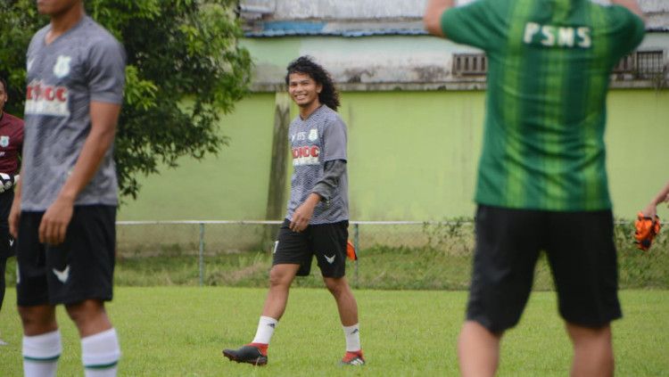 PSMS Medan mencoret pemain yang telah dikontrak sebelumnya, Luis Irsandi. Copyright: © Aldi Aulia Anwar/INDOSPORT