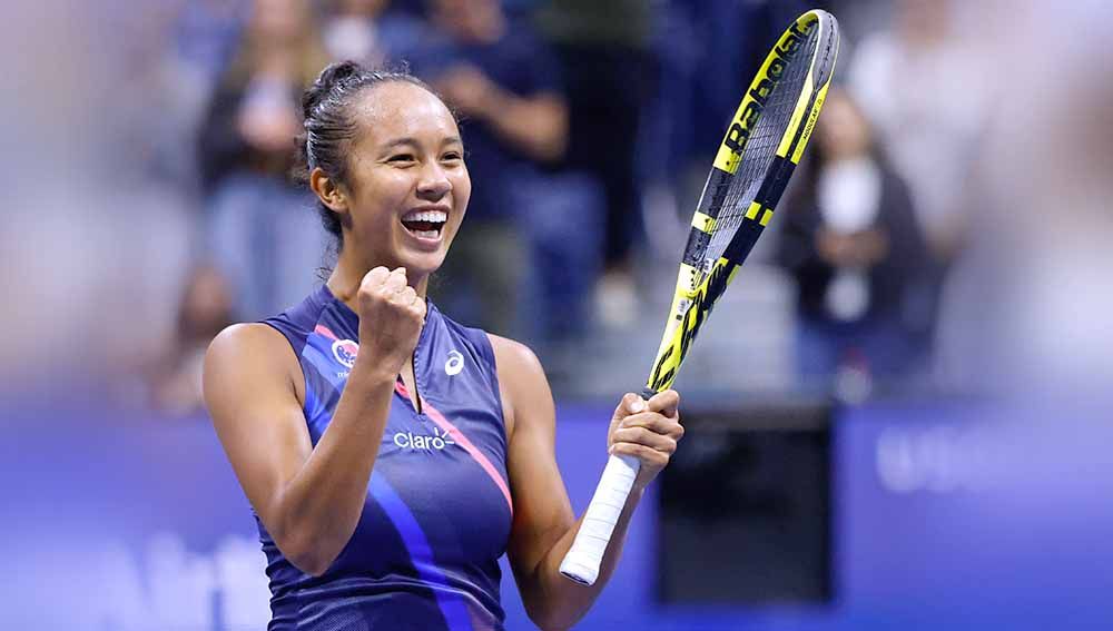 Leylah Annie Fernandez, petenis asal Kanada yang jadi kuda hitam di US Open 2021. Copyright: © REUTERS/Geoff Burke-USA TODAY Sports