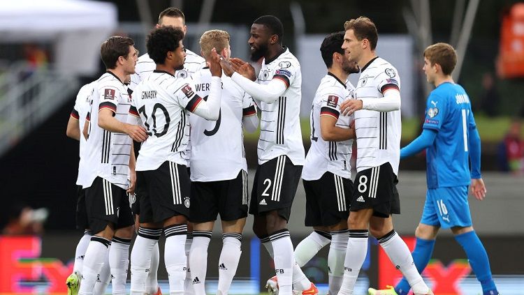 Prediksi Susunan Pemain dan Link Live Streaming Kualifikasi Piala Dunia 2022 zona Eropa antara Jerman vs Rumania. Copyright: © Twitter @DFB_Team_EN