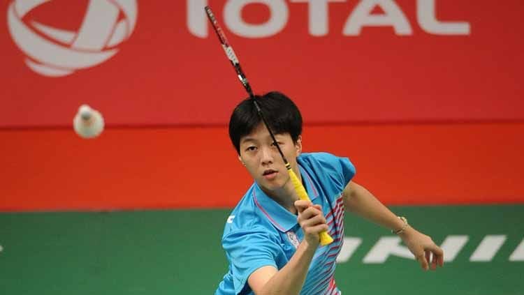 Tunggal putri Chinese Taipei yakni Pai Yu Po menuliskan curhatan pilu usai dikalahkan Gregoria Mariska di Badminton Asia Championships 2023. Copyright: © zimbio