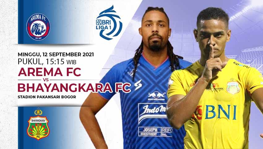 Berikut prediksi pertandingan BRI Liga 1 2021/2022 antara Arema FC vs Bhayangkara FC, Minggu (12/09/21). Copyright: © INDOSPORT