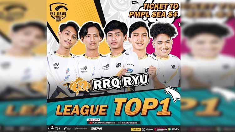 Selama mengarungi kompetisi eSprots PUBG Mobile Pro League (PMPL) Indonesia Season 4, RRQ Ryu yang diperkuat Nerpehko, Valdemort, Mort, dan Asaa tampil dominan. Copyright: © pubgmobile.esports.id