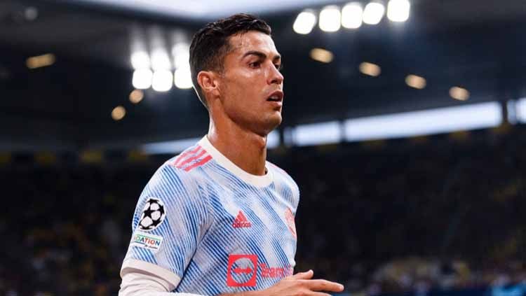 Cristiano Ronaldo dikabarkan sudah tidak bahagia di Manchester United dan ingin pindah ke Barcelona. Copyright: © Marcio Machado/Eurasia Sport Images/Getty Images