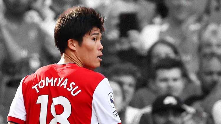 Bek Arsenal dan Timnas Jepang, Takehiro Tomiyasu. Copyright: © Ryan Pierse/Getty Images