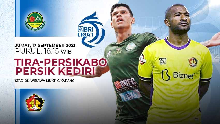 Link live streaming pertandingan lanjutan pekan ketiga kompetisi kasta tertinggi Indonesia atau Liga 1 musim 2021-2022 antara Tira Persikabo vs Persik Kediri. Copyright: © Grafis: Yuhariyanto/Indosport.com