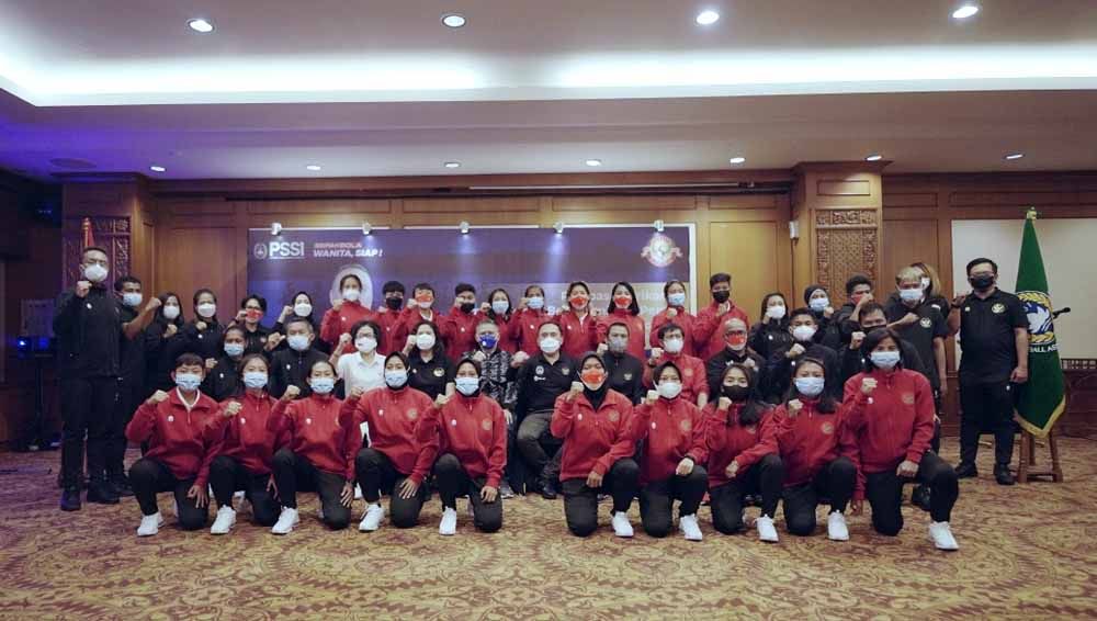 Pelepasan Timnas Wanita Indonesia ke Kualifikasi Piala Asia. Copyright: © PSSI