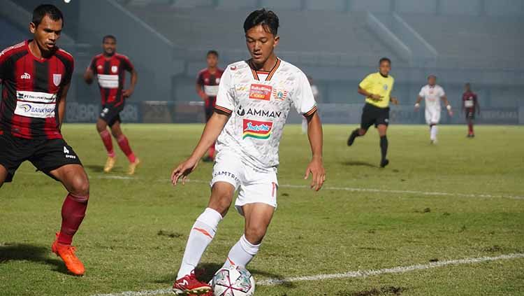 Pertandingan Liga 1 antara Persipura vs Persija di Indomilk Arena, Minggu (19/09/21). Copyright: © Khairul Imam/persija