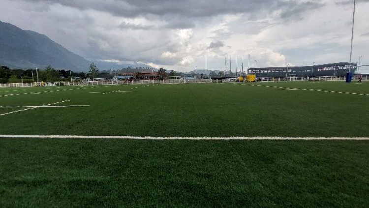 Venue pertandingan cabang olahraga rugby yang berlokasi di Kawasan AURI, Sentani, Kabupaten Jayapura baru saja diresmikan oleh Gubernur Papua, Lukas Enembe. Copyright: © Sudjarwo/INDODPORT