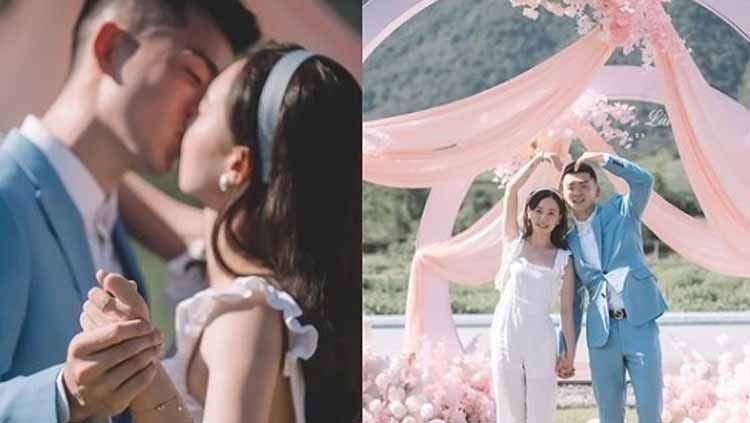 Pebulutangkis ganda campuran asal China, Zheng Siwei resmi mendaftarkan pernikahannya bersama kekasih di Kantor Urusan Agama (KUA) setempat. Copyright: © zhengsiwei.official