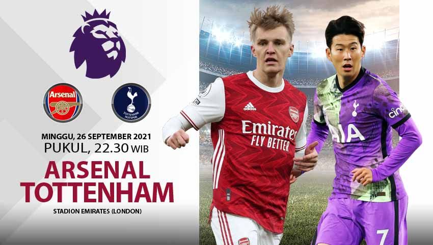 Laga seru akan tersaji di Liga Inggris kala Arsenal menjamu Tottenham, Minggu (26/09/21) pukul 22.30. Berikut data dan fakta jelang derby London Utara itu. Copyright: © Grafis: Yuhariyanto/Indosport.com